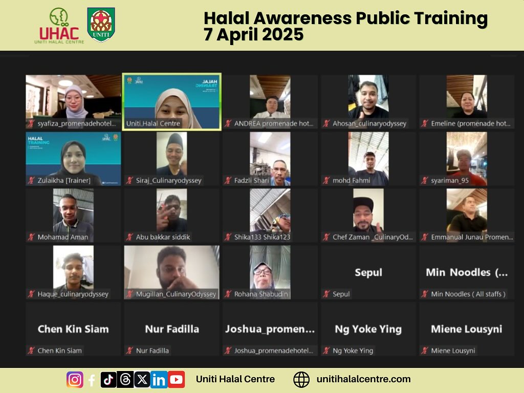 Halal Awareness Training Public Online – April 2025
