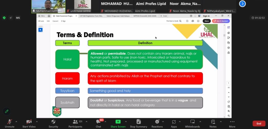 Halal Awareness Training Public Online – June 2025