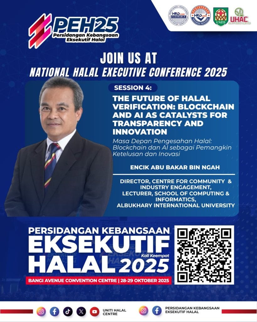 Peh25: Perkasa Eksekutif Halal Malaysia 4 Peh25 Halal Verification Blockchain And Ai