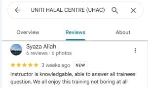 Uniti Halal Centre (Uhac) Sebagai Pilihan Utama Penyedia Latihan Halal 19 Uhac Knowledgeable And Able To Answer All Question Not Boring