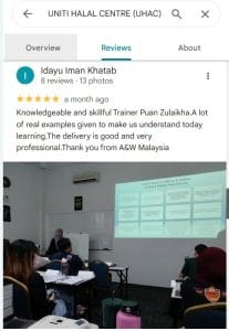 Uniti Halal Centre (Uhac) Sebagai Pilihan Utama Penyedia Latihan Halal 23 Uhac Knowledgeable And Skillful Trainer