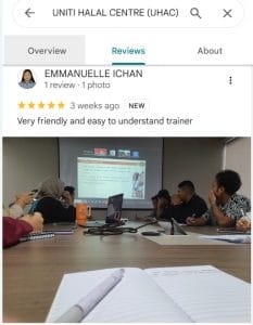 Uniti Halal Centre (Uhac) Sebagai Pilihan Utama Penyedia Latihan Halal 20 Uhac Very Friendly And Easy To Understand Trainer