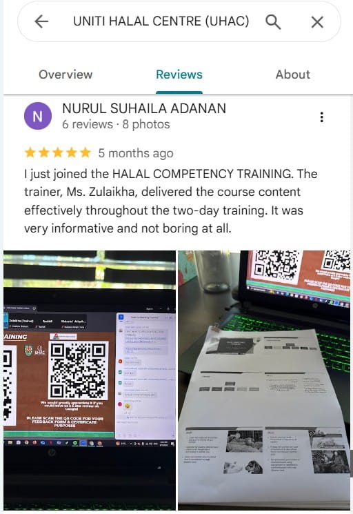 Uniti Halal Centre (Uhac) Sebagai Pilihan Utama Penyedia Latihan Halal 13 Uhac Delivered The Course Content Effectively