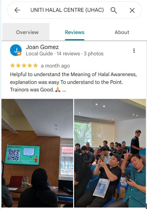 Uniti Halal Centre (Uhac) Sebagai Pilihan Utama Penyedia Latihan Halal 18 Uhac Helpful To Understand Explaination Was Easy To Understand