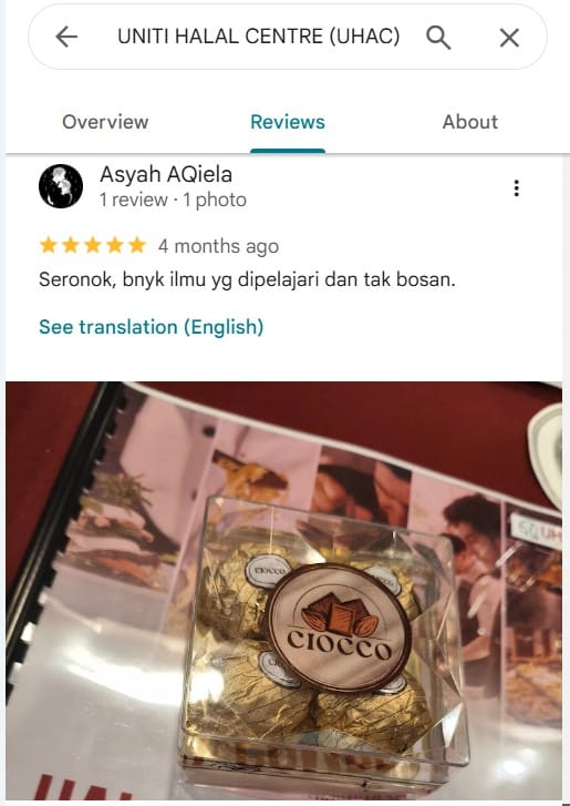 Uniti Halal Centre (Uhac) Sebagai Pilihan Utama Penyedia Latihan Halal 6 Uhac Tak Bosan