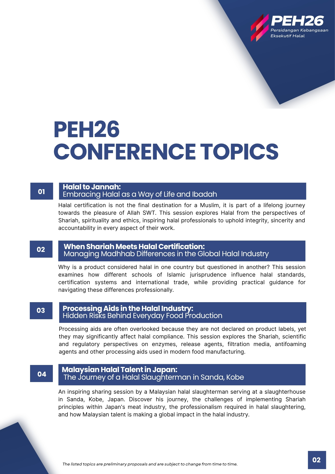 Proposal Peh26 Eng Peh26 Conference Topics